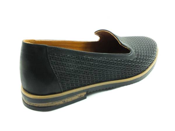 Marine Shoes Hakiki Deri Günlük Kadın Ayakkabısı Siyah 86 2021