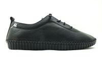 Marine Shoes Hakiki Deri Günlük Kadın Ayakkabısı Siyah 86 296 - Thumbnail