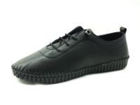 Marine Shoes Hakiki Deri Günlük Kadın Ayakkabısı Siyah 86 296 - Thumbnail