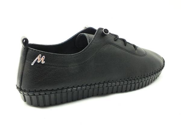 Marine Shoes Hakiki Deri Günlük Kadın Ayakkabısı Siyah 86 296