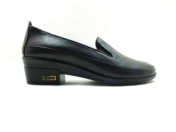 Marine Shoes Hakiki Deri Günlük Kadın Ayakkabısı Siyah 86 T120