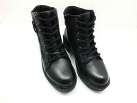 Marine Shoes Hakiki Deri Kadın Botu Siyah 86 1016 - Thumbnail