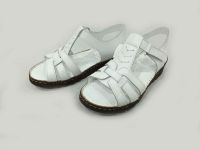 Marine Shoes Hakiki Deri Kadın Sandalet Beyaz 86 017 - Thumbnail