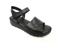 Marine Shoes Hakiki Deri Kadın Sandalet Siyah 86 021 - Thumbnail