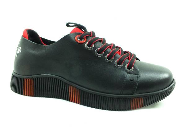 Marine Shoes Hakiki Deri Kadın Sneaker Siyah 86 2010 