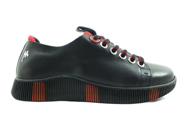 Marine Shoes Hakiki Deri Kadın Sneaker Siyah 86 2010 