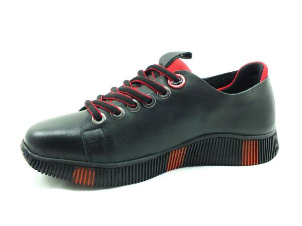 Marine Shoes Hakiki Deri Kadın Sneaker Siyah 86 2010 