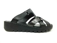 Marine Shoes Hakiki Deri Kadın Terlik Siyah 86 012 - Thumbnail