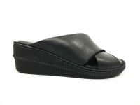 Marine Shoes Hakiki Deri Kadın Terlik Siyah 86 043 - Thumbnail