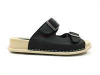 Marine Shoes Hakiki Deri Kadın Terlik Siyah 86 P32 - Thumbnail