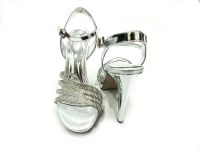 Marine Shoes Taşlı Topuklu Ayakkabı Gümüş 86 301 - Thumbnail