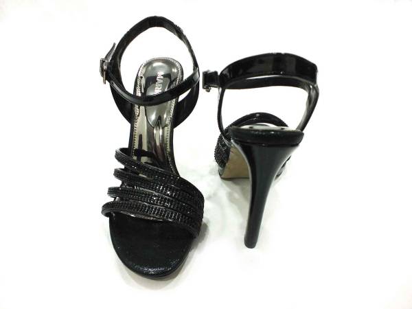 Marine Shoes Taşlı Topuklu Ayakkabı Siyah 86 301