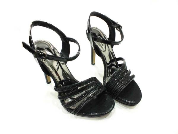Marine Shoes Taşlı Topuklu Ayakkabı Siyah 86 301