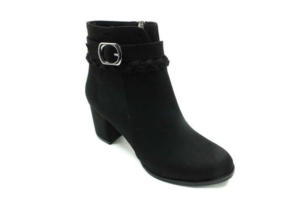 Marine Shoes Topuklu Kadın Botu Siyah-Süet 86 405