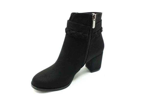 Marine Shoes Topuklu Kadın Botu Siyah-Süet 86 405