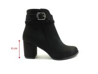 Marine Shoes Topuklu Kadın Botu Siyah-Süet 86 405 - Thumbnail