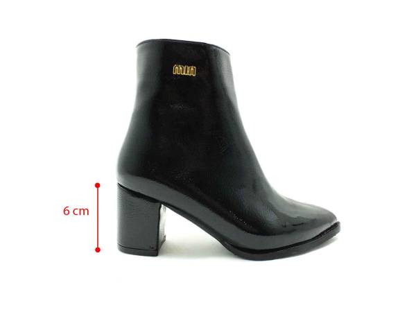 Marine Shoes Topuklu Klasik Rugan Bot Siyah 86 21K-05