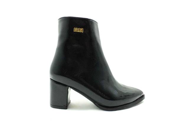 Marine Shoes Topuklu Klasik Rugan Bot Siyah 86 21K-05