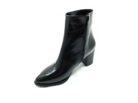 Marine Shoes Topuklu Klasik Rugan Bot Siyah 86 21K-05 - Thumbnail