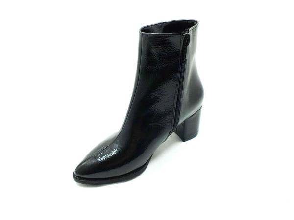 Marine Shoes Topuklu Klasik Rugan Bot Siyah 86 21K-05