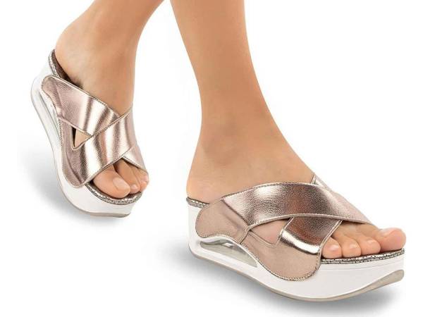 Muya Anatomik Air Max Tabanlı Kadın Terlik Platin 40 PENELOPE