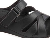 Muya Anatomik Dört Mevsim Kadın Terlik Siyah 40 CRISTA - Thumbnail