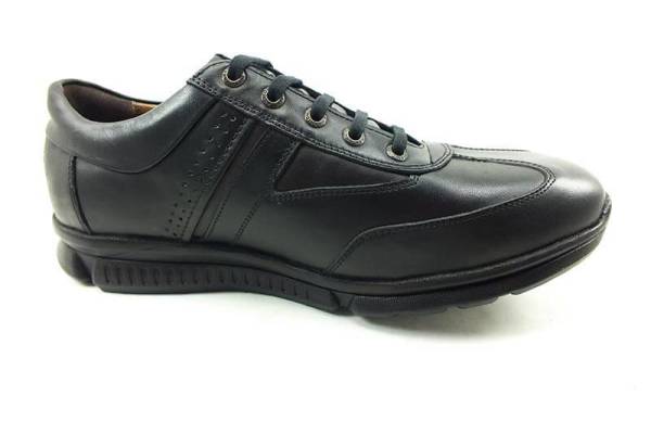 Ortopedik Bağcıklı Erkek Ayakkabı - Siyah - 2826