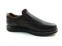 Ortopedik Bağcıksız Erkek Ayakkabı - Kahve - 69005 - Thumbnail