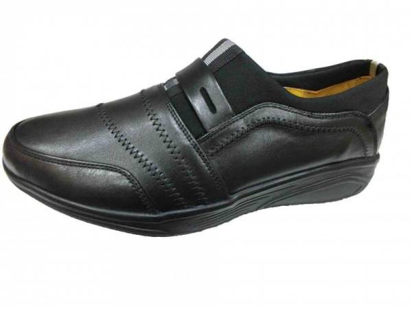 Ortopedik Bağcıksız Erkek Ayakkabı - Siyah - 2474