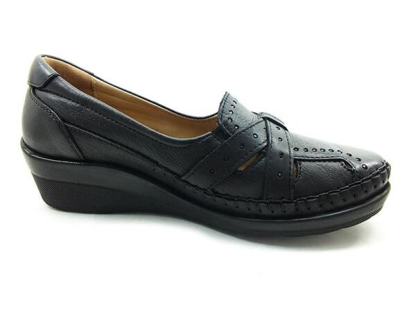 Ortopedik Comfort Bayan Ayakkabı - Siyah - 26223 - 2