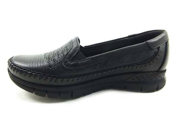 Ortopedik Comfort Bayan Ayakkabı - Siyah - 29413 - 2