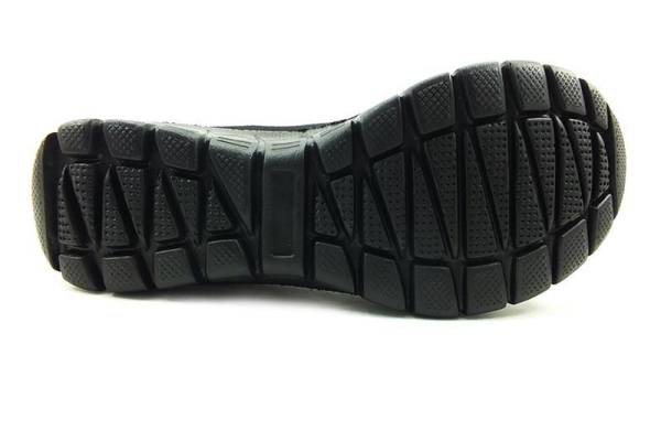 Forelli Streç Kadın Spor Ayakkabısı - Siyah - 61014