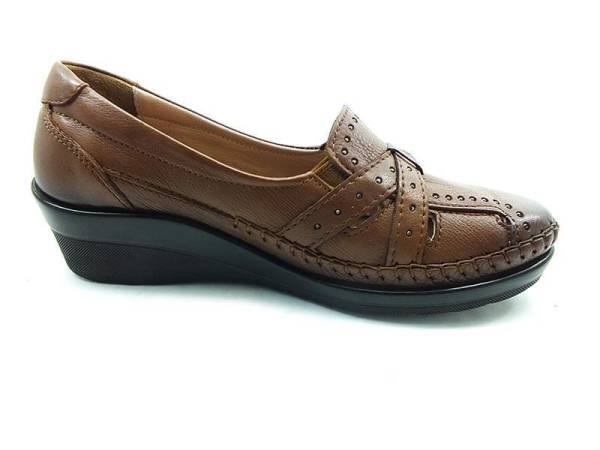 Ortopedik Comfort Bayan Ayakkabı - Taba - 26223
