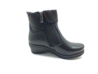 Ortopedik Comfort Fermuarlı Bayan Bot - Siyah - 25656 - Thumbnail