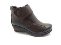 Ortopedik Comfort Cırtlı Bayan Bot - Kahve - 25651 - Thumbnail