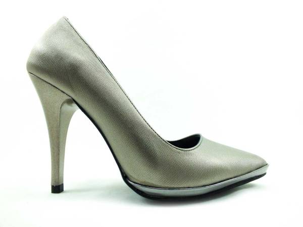 Punto Stiletto Ayakkabı - Platin-Perde - 460070