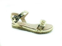 Punto Taşlı Kadın Sandalet - Altın - 642401 - Thumbnail