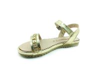 Punto Taşlı Kadın Sandalet - Altın - 642401 - Thumbnail