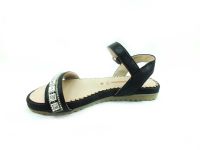 Punto Taşlı Kadın Sandalet - Siyah - 642401 - Thumbnail