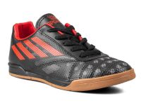 Sportaç Futsal Salon-Parkur Ayakkabı Siyah-Kırmızı Neymar-Fts - Thumbnail