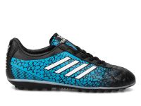 Sportaç Halı Saha Ayakkabısı Siyah-Mavi-Beyaz Messi-H - Thumbnail