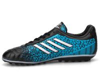 Sportaç Halı Saha Ayakkabısı Siyah-Mavi-Beyaz Messi-H - Thumbnail