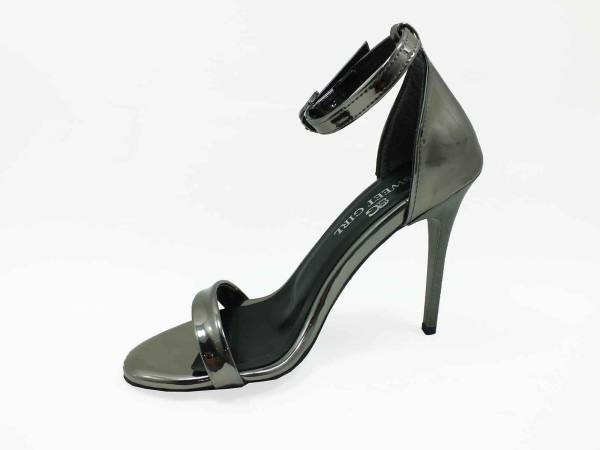 Sweet Girl Tek Bantlı Topuklu Ayakkabı - Platin-Ayna - 1126
