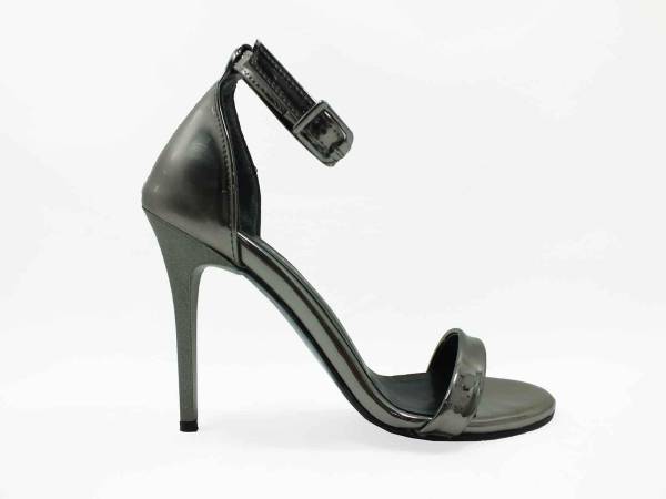 Sweet Girl Tek Bantlı Topuklu Ayakkabı - Platin-Ayna - 1126