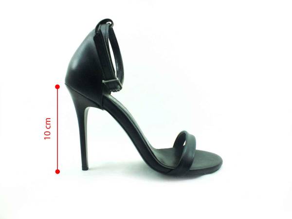 Sweet Girl Tek Bantlı Topuklu Ayakkabı - Siyah - 1126