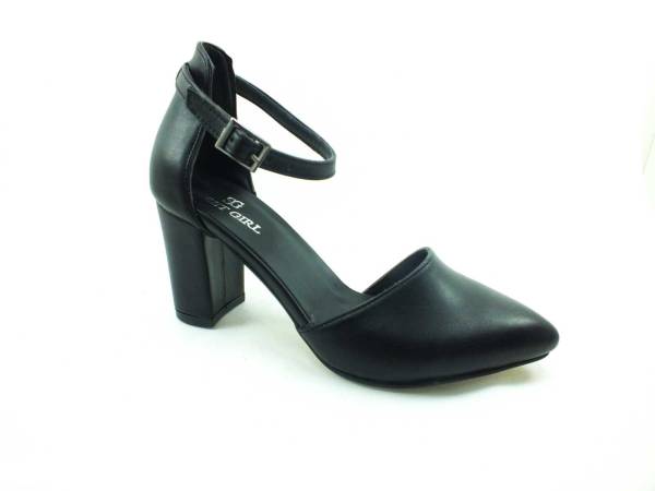 Sweet Girl Tek Bantlı Topuklu Ayakkabı - Siyah - R36