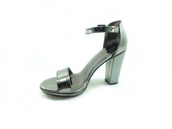 Sweet Girl Tek Bantlı Topuklu Kadın Ayakkabı - Platin-Ayna - 6308