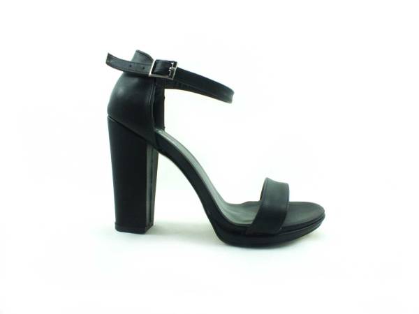 Sweet Girl Tek Bantlı Topuklu Kadın Ayakkabı - Siyah - 6308