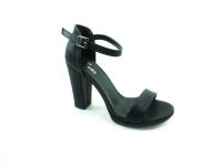 Sweet Girl Tek Bantlı Topuklu Kadın Ayakkabı - Siyah - 6308 - Thumbnail