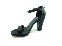 Sweet Girl Tek Bantlı Topuklu Kadın Ayakkabı - Siyah - 6308 - Thumbnail